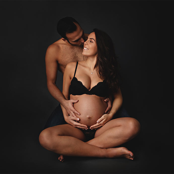 Babybauch Shooting paar Muenchen