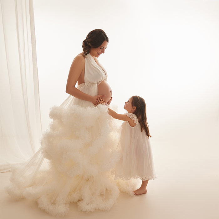 babybauch shooting mit Geschwister